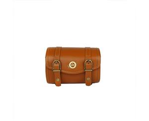 Tan Brown Melten Classic Mirrorless Leather Camera Case - Harper