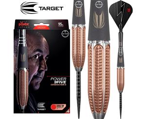 Target - Phil Taylor Power 9FIVE Gen 5 Darts - Steel Tip - 95% Tungsten - 22g 24g 26g