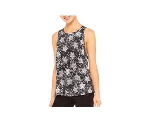 Terez Womens Star Foil Printed Metallic Tank Top