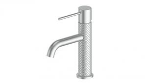 Textura Basin Mixer - Brushed Stainless