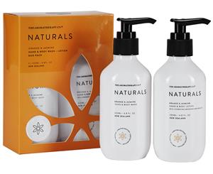 The Aromatherapy Company Naturals Hand + Body Wash & Lotion Set Orange & Jasmine