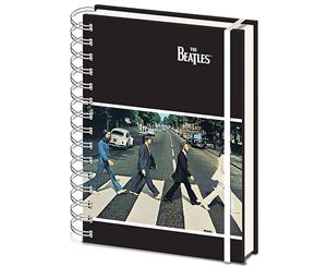 The Beatles Notebook Abbey Road Crossing Band Logo Official A5 Wiro - Multi