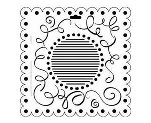 The Crafters Workshop - 12X12 Template - Scallop Swirls