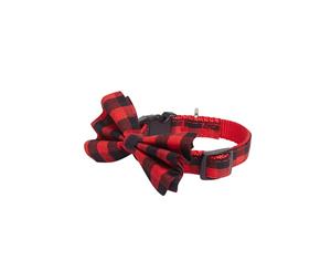 TippyTap Bow Tie Collar Red Tartan