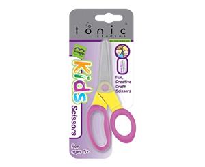 Tonic Kushgrip Kids Blunt Tip Scissors 5 Yellow & Pink