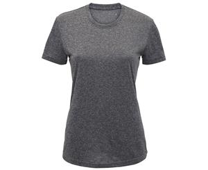 Tri Dri Womens/Ladies Performance Short Sleeve T-Shirt (Black Melange) - RW5573