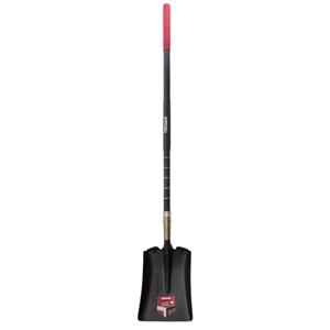 Trojan Long Fibreglass Handle Square Mouth PowerStep Shifting Shovel