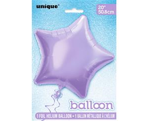 Unique Party 20 Inch Star Foil Balloon (Pack Of 5) (Lavender) - SG17420