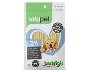 VitaPet Jerhigh Milky Sticks 100g