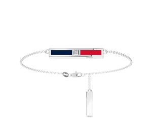 Washington Capitals Diamond Link Bracelet For Women In Sterling Silver Design by BIXLER - Sterling Silver