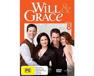 Will and Grace The Complete Series 8 DVD Region 4