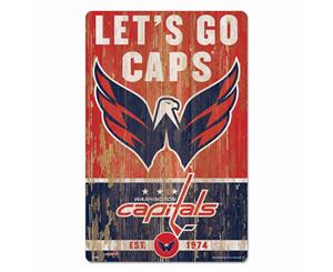 Wincraft NHL Wood Sign SLOGAN Washington Capitals 43x28cm - Multi