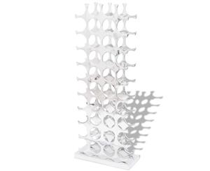 Wine Rack Holder Storage for 40 Bottles Aluminium Display Table Top Kitchen