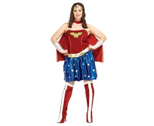 Wonder Woman Women's Velvet Plus Size Costume