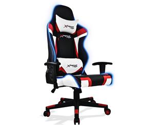 Xtreme Racing Gaming Office Chair LED Seat RGB PU Leather Computer Executive B - Red