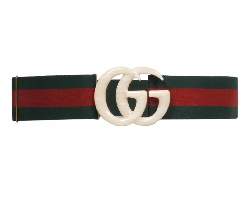 web belt with double g buckle