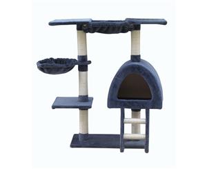 100 cm Grey Cat Scratching Post Tree Scratcher House