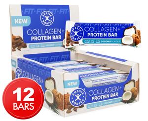 12 x Aussie Bodies FIT Collagen+ Protein Bar Coconut 60g