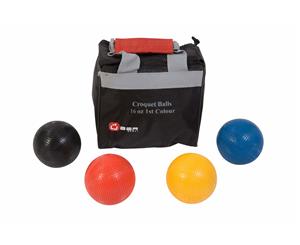 16oz Composite Croquet Balls - Primary Colours