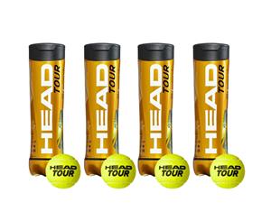 16pc Head Tour Championship Tennis Balls Tube/Case f/ Tournament/Club/Training