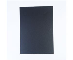 20pce Metallic Certificate / Invitation Card Paper 250gsm A4 Acid Free [Colour Black Metallic] - Black Metallic