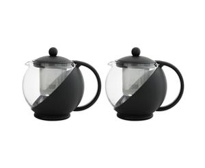 2PK Avanti 1.2L Aurora Teapot w Stainless Steel Infuser Dishwasher Safe