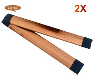 2x Women's Magic Hair Band Maker Bun Snap Donut Former French Twist Tool Styling-Coffee