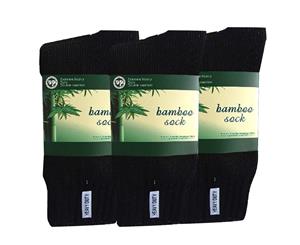 3 Pairs Bamboo Men's Socks - Black