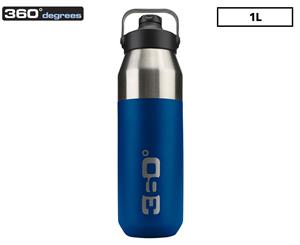 360 Degrees Sip Cap Vacuum Insulated Bottle 1L - Dark Blue