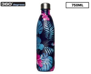 360 Degrees Vacuum Insulated Stainless Steel Soda Bottle 750mL - Hibiscus