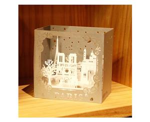 3d Pop Up Paris Sculpture Greeting Card