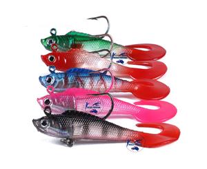 3x Live Prawns Unweighted Shrimp Soft Plastic 90mm 9g Fishing Lures BREAM Jigs