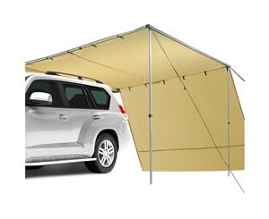 3x2.5M Car Side Awning Extension Roof Rack Covers in Khaki