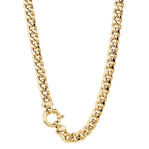 45cm (18") Hollow Curb Chain in 10ct Yellow Gold