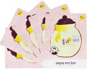 5 x Papa Recipe Bombee Rose Gold Honey Mask Sheet Face Mask