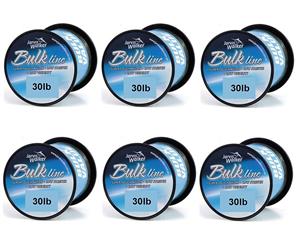 6 Spools of 30lb Jarvis Walker Mono Fishing Line-330m Spools-Green-Bulk 6 Pack