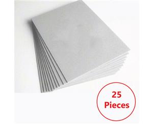 A4 Gray 350gsm Cardboard 0.6mm Chipboard Boxboard Recycled Card Packaging - 25