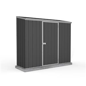 Absco Sheds 2.26 x 0.78 x 1.95m Space Saver Single Door Shed - Monument