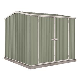 Absco Sheds 2.26 x 2.26 x 2.0m Premier Double Door Shed - Pale Eucalypt