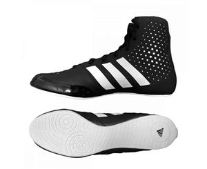 Adidas KO Legend Boxing Shoes Boots Black & White Lace Up