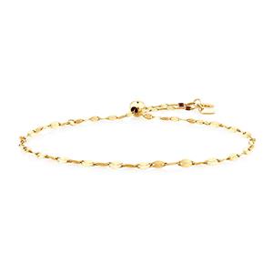Adjustable Bolo Bracelet In 10ct Yellow Gold