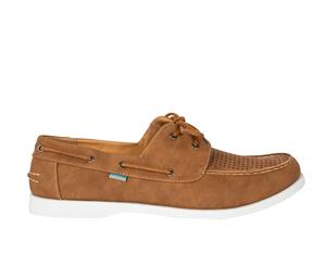 Admiral Olympus Mens Casual Slip On Lifestyle Boat Shoe - Tan