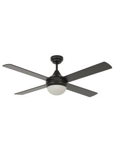 Airlie II 122cm Fan and Light in Black