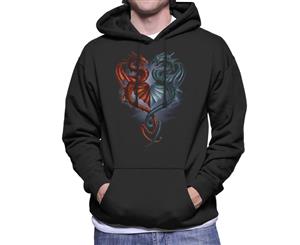 Alchemy Draconic Tryst Men's Hooded Sweatshirt - Black