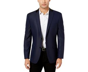 Alfani Mens Printed Slim Fit Two-Button Blazer