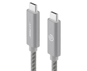 Alogic 1m USB 3.1 USB-C to USB-C Male to Male Cable Space Grey MU31CC-01SGR