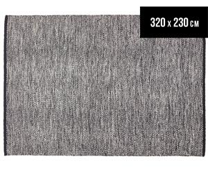 Amalia Scandinavia Flatweave Border 320x230cm Rug - Black/White