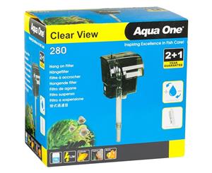 Aqua One Clear View 280 Waterfall Filter Hang On Back 11527