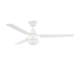 Arlec 120cm 3 Blade Ceiling Fan With Oyster Light CSF120AO