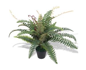 Artificial Fern Plant with Pot 60cm Green Fake Foliage Floral Decor